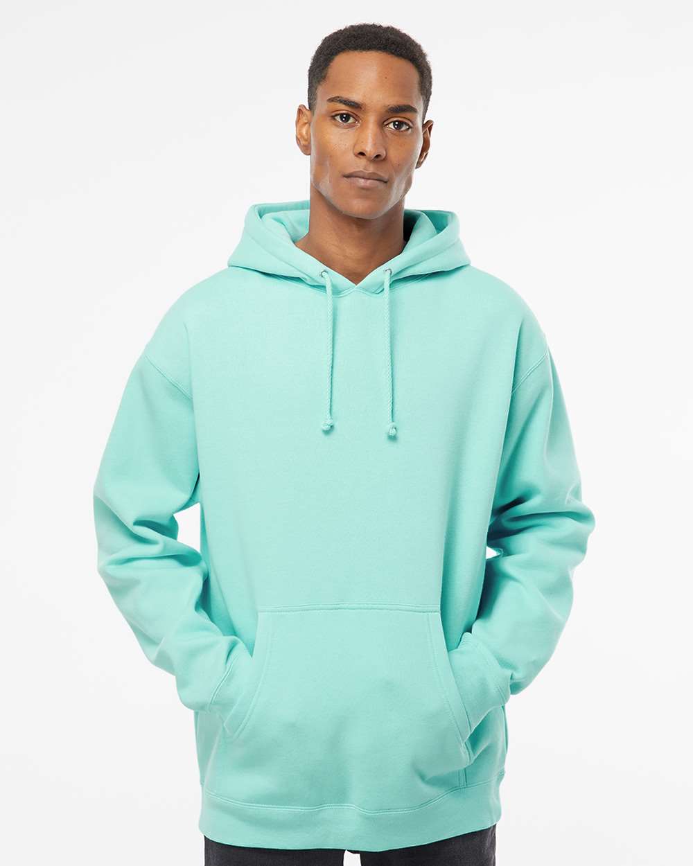 Unisex Heavyweight Hooded Sweatshirt - Mint - XS