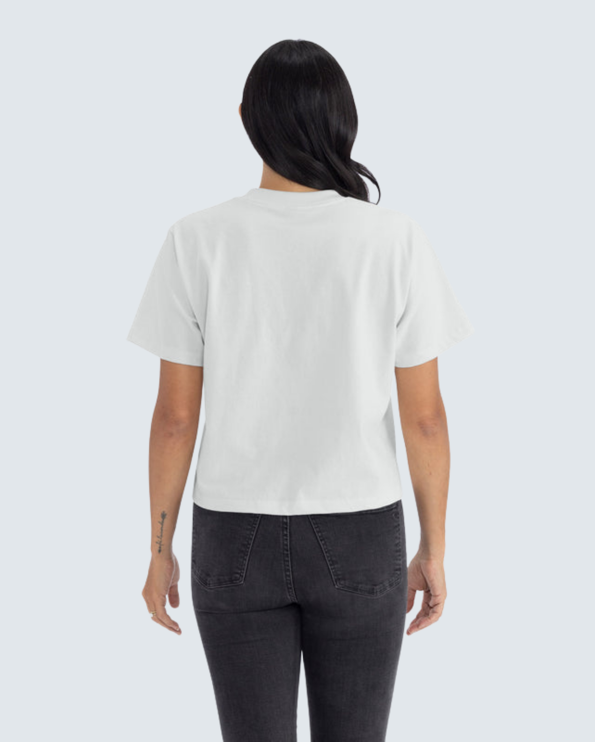 Women's Heavyweight High-Waist Boxy Tee - Bone