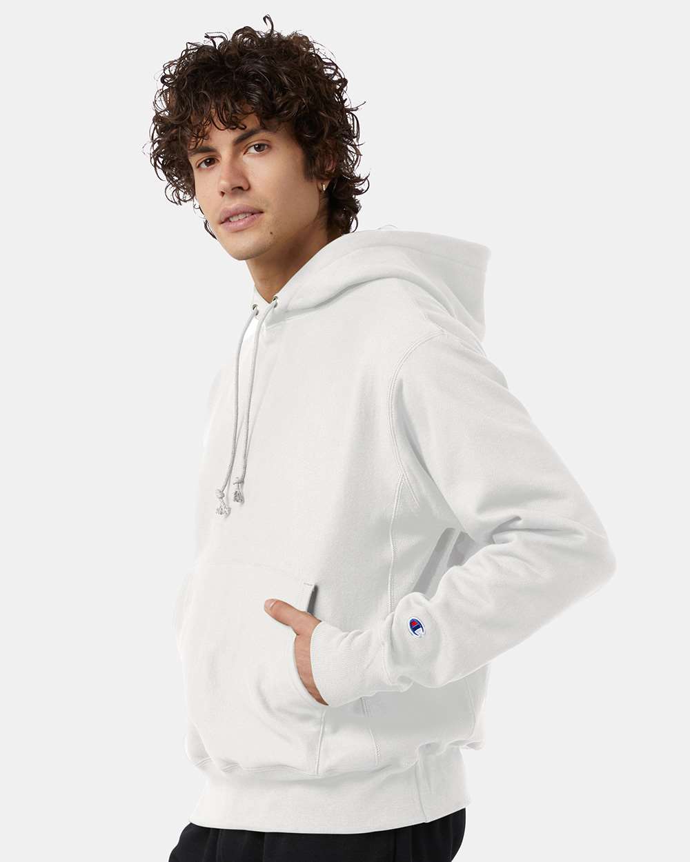 Unisex Hooded Sweatshirt - White - S