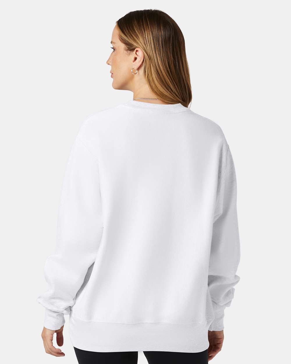 Unisex Reverse Weave® Crewneck Sweatshirt - White - M