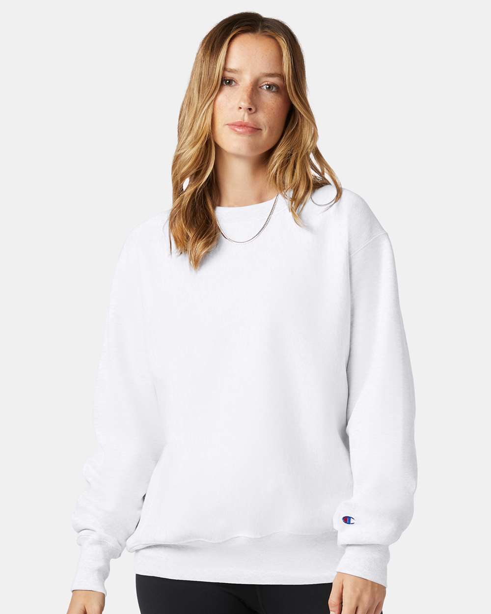 Unisex Reverse Weave® Crewneck Sweatshirt - White - XS