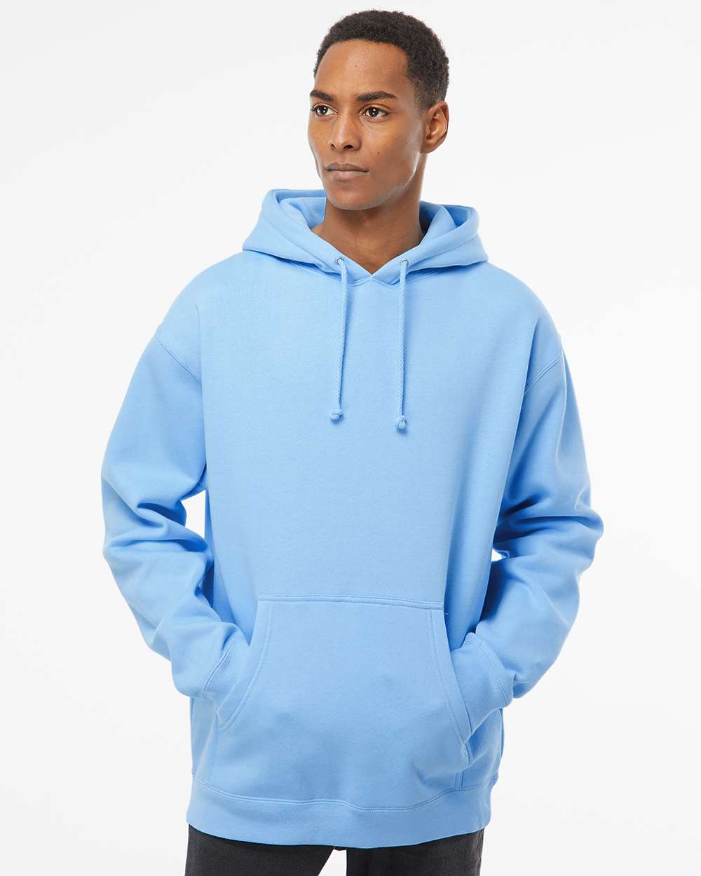 Unisex Heavyweight Hooded Sweatshirt - Blue Aqua - XS