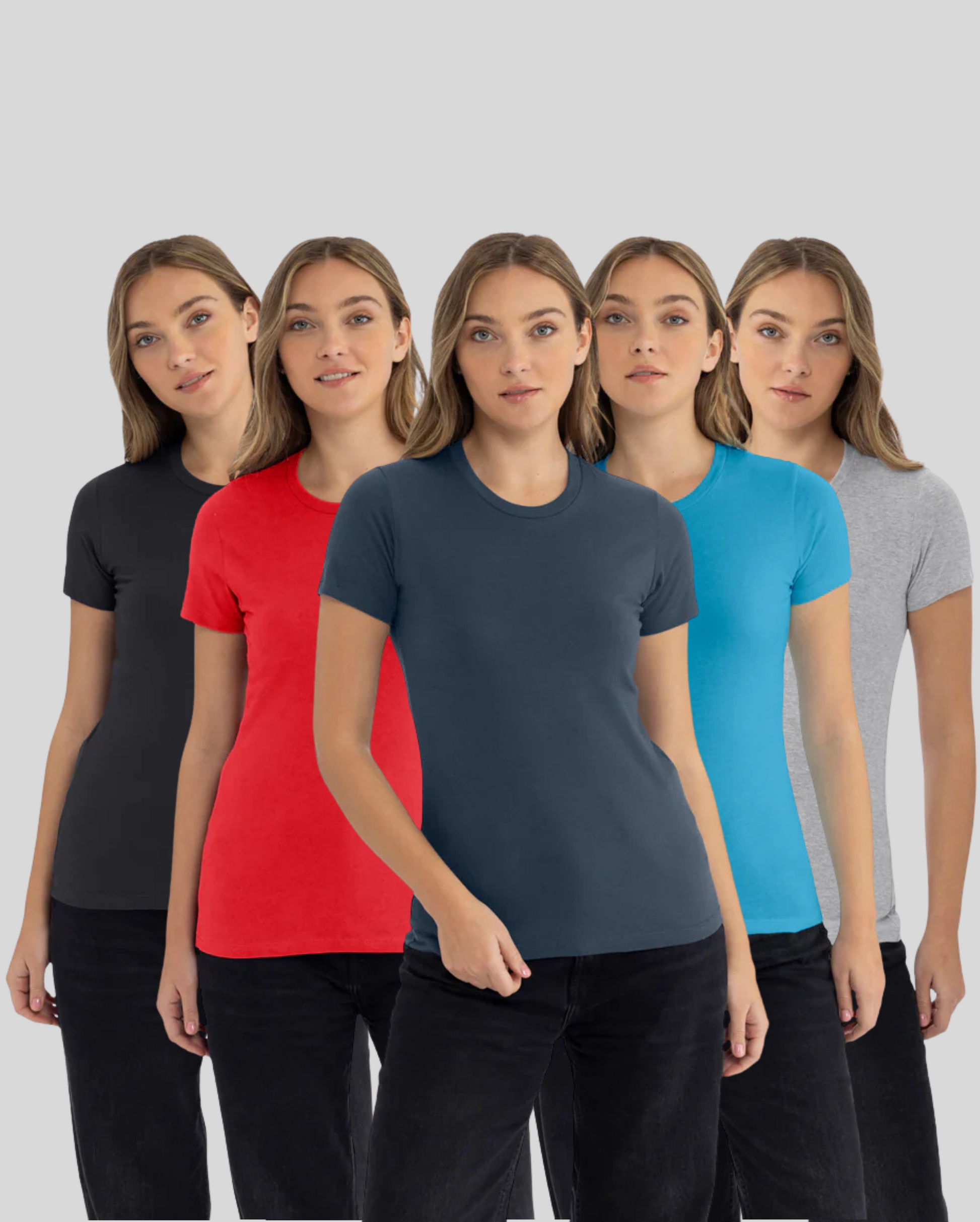 Women's Classic Cotton Tee 5-Pack