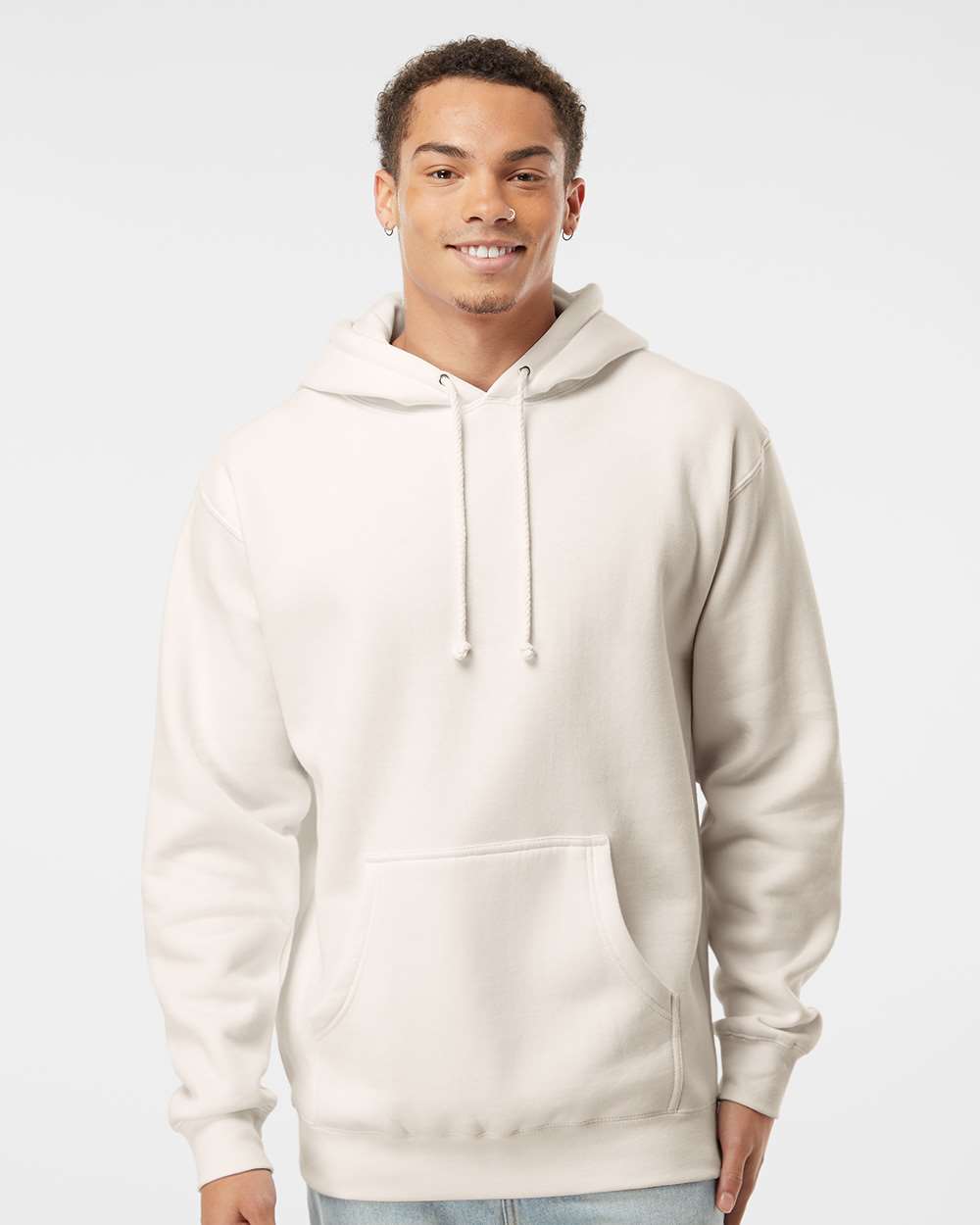 Unisex Heavyweight Hooded Sweatshirt - Bone - XS
