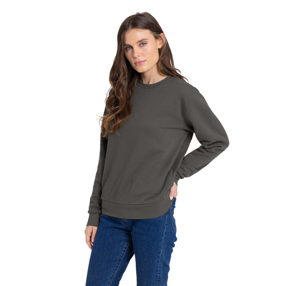 Comfy Threads Women's Fleece Sweatshirt in Heavy Metal