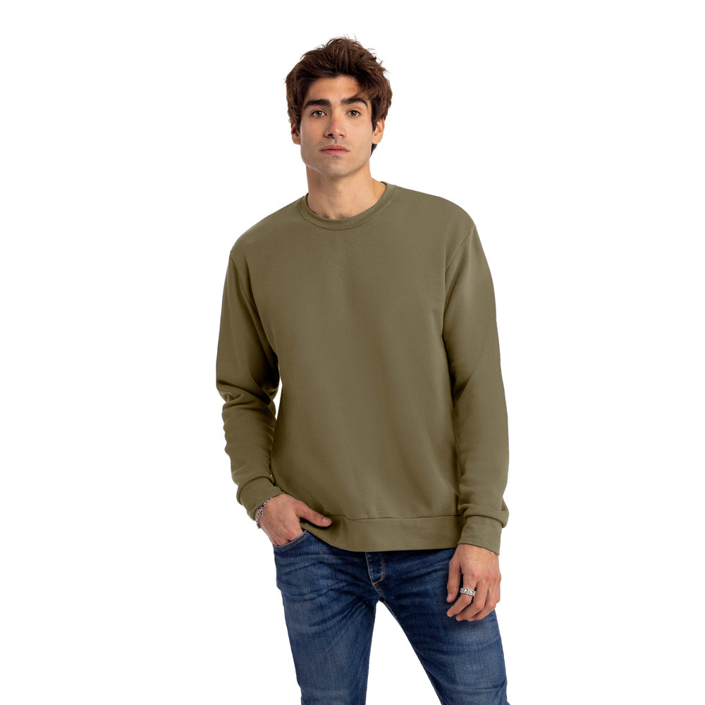 Comfy Threads Fleece Sweatshirt in Military Green