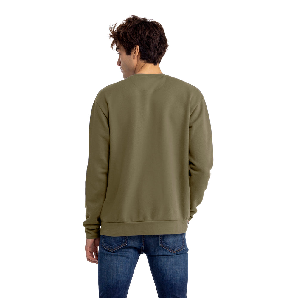 Comfy Threads Fleece Sweatshirt in Military Green