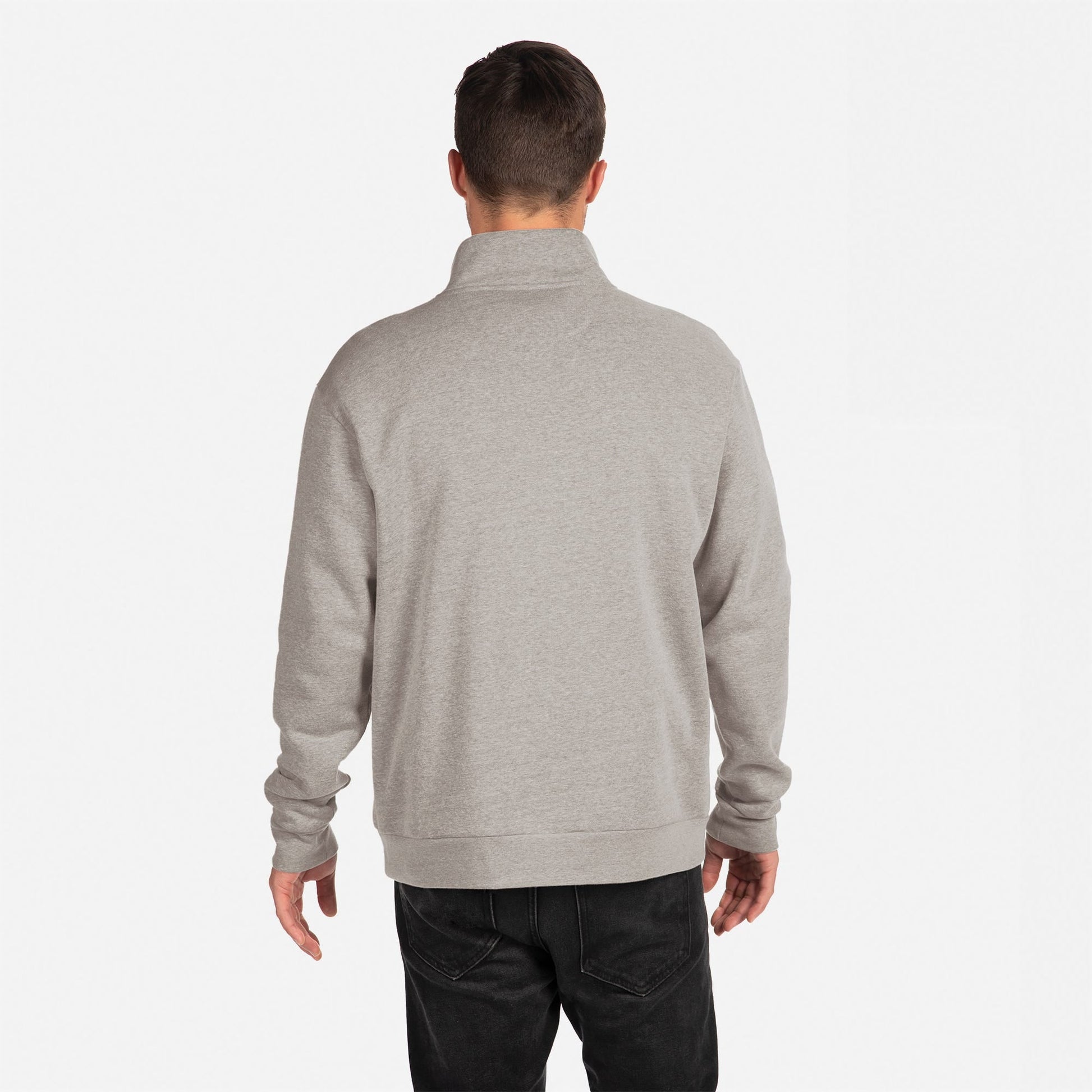 Fleece Quarter Zip - Heather Gray - The American Threads