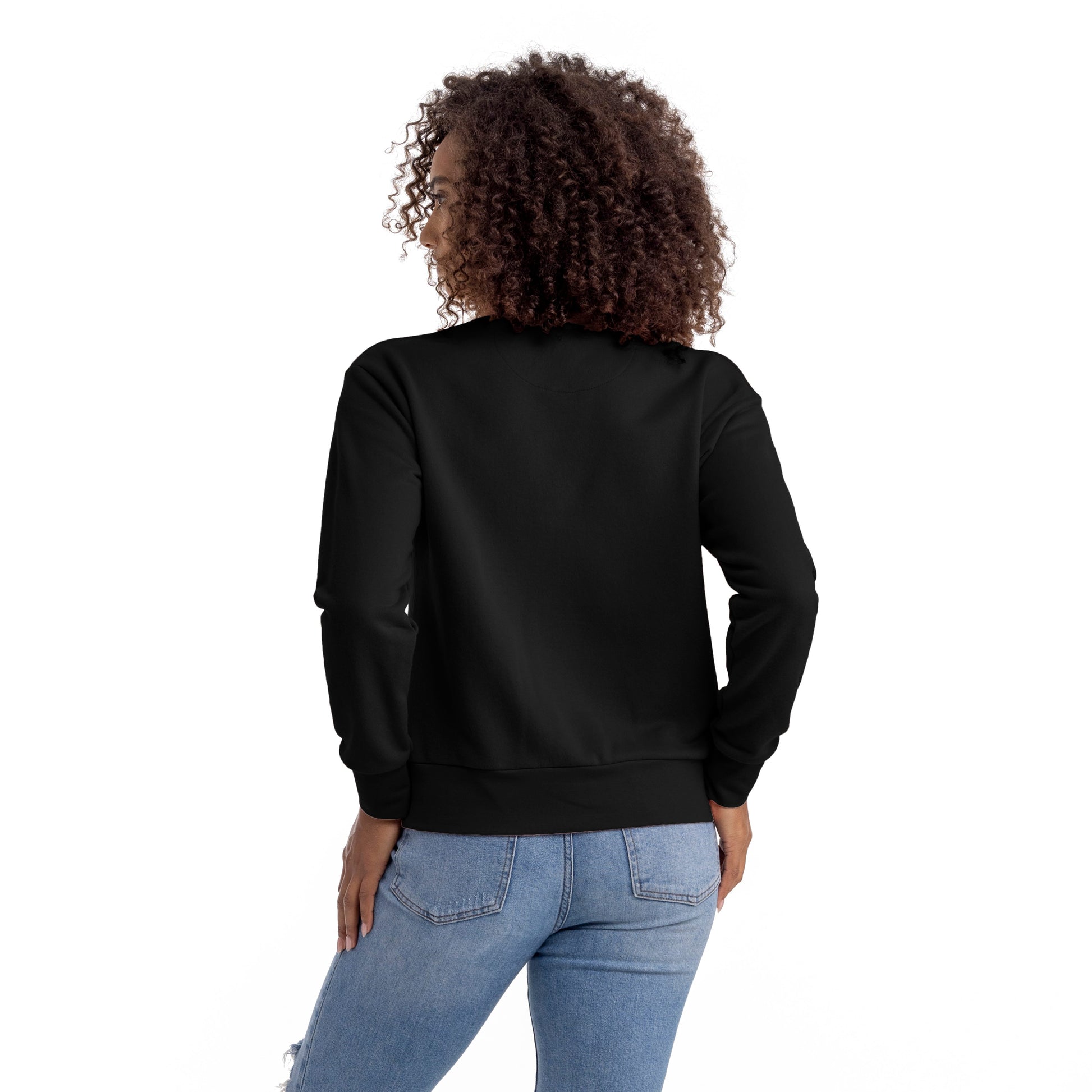 Women's French Terry Sweatshirt - Black - Comfy Threads