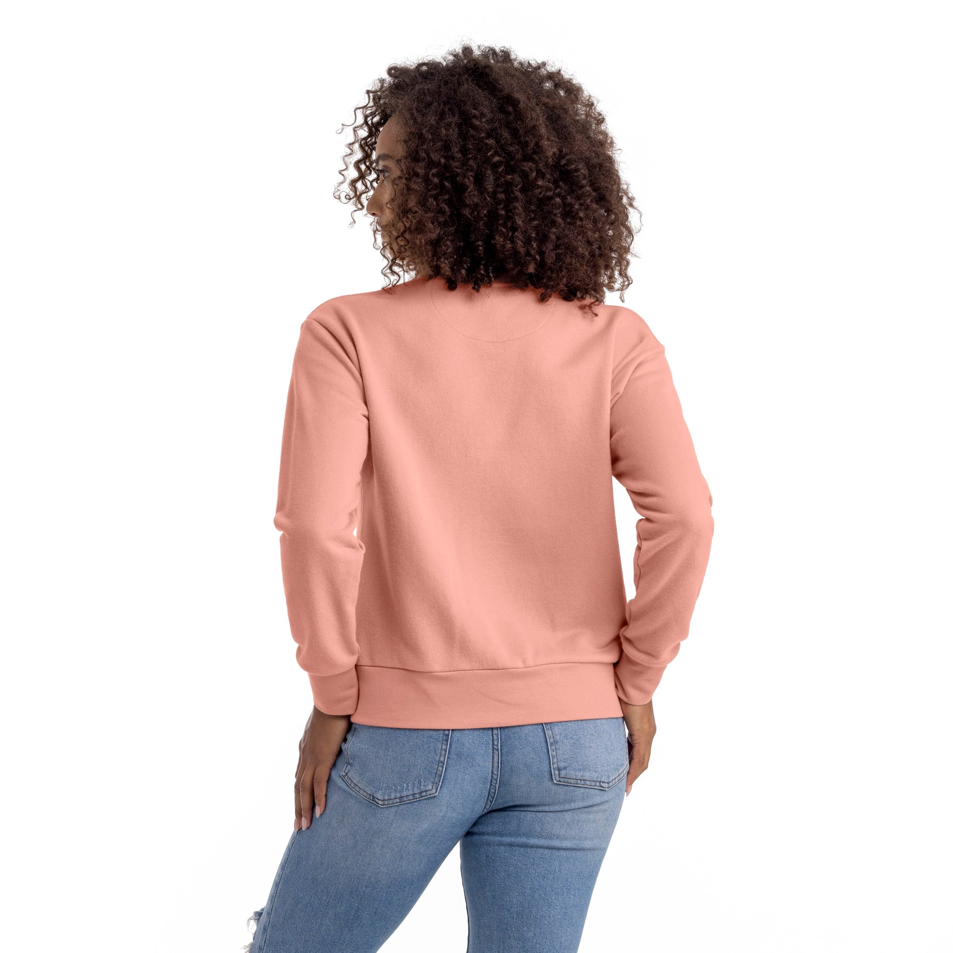 Women's French Terry Sweatshirt - Desert Pink - Comfy Threads