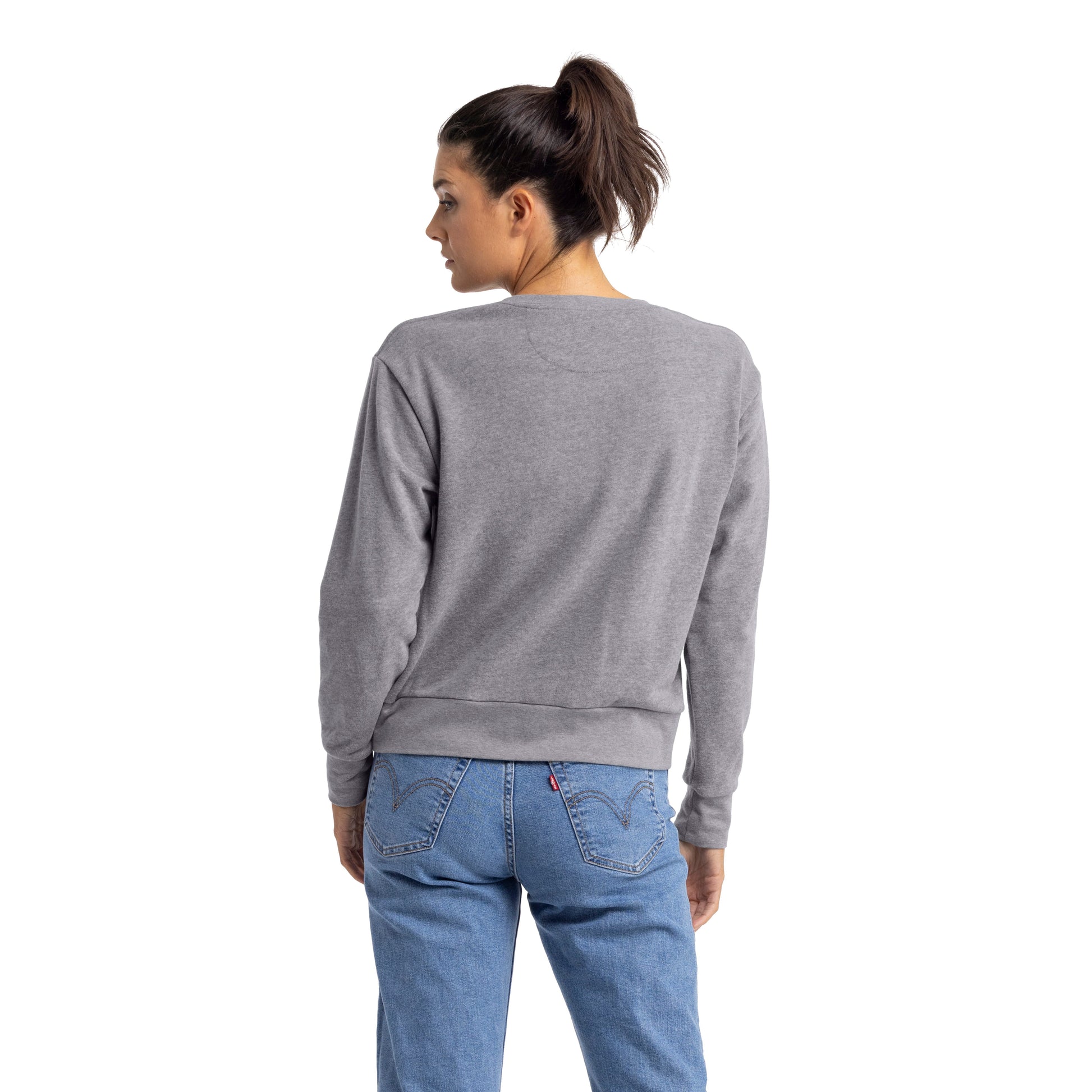 Women's French Terry Sweatshirt - Heather Gray - Comfy Threads