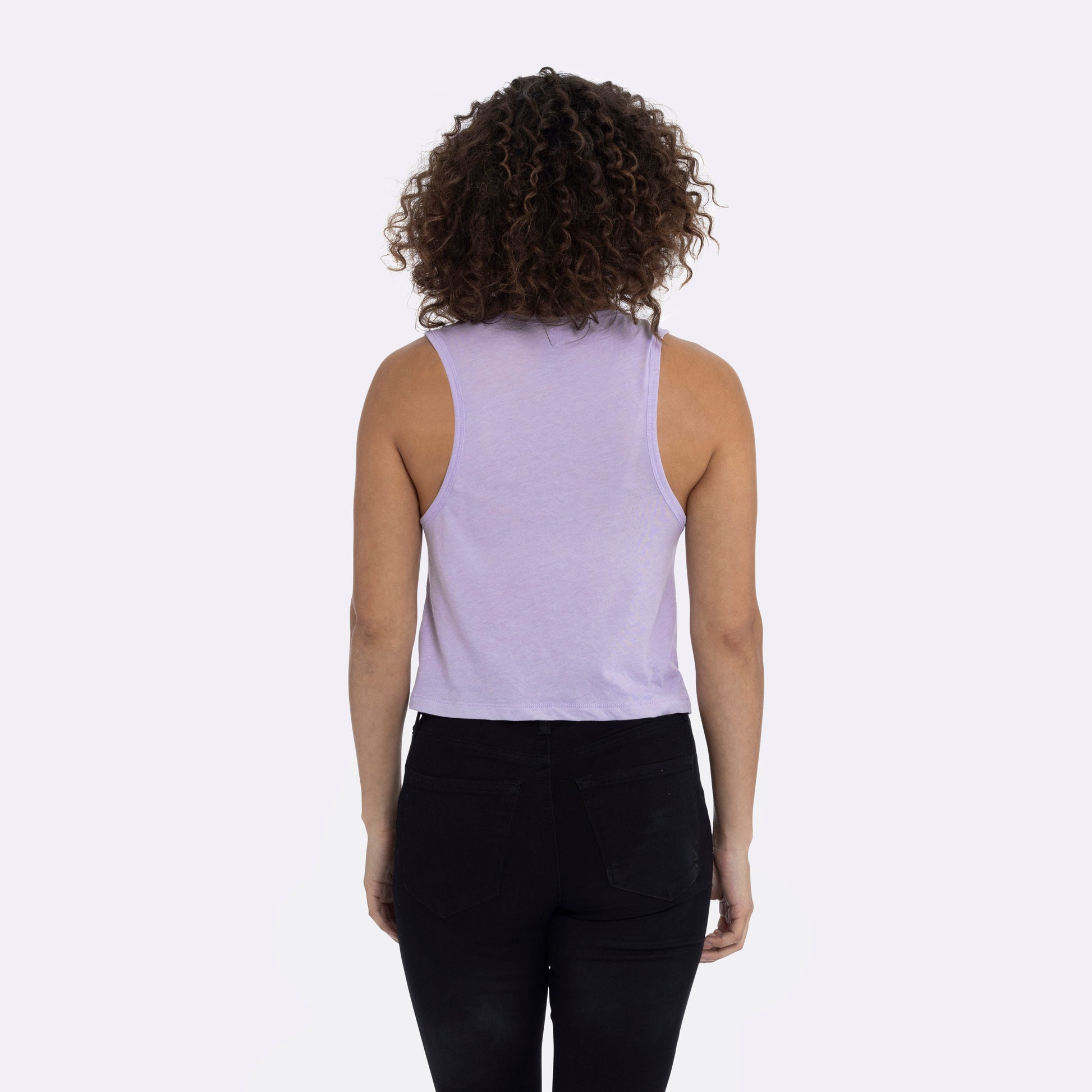 Women's Festival Cropped Tank - Lavender - The American Threads