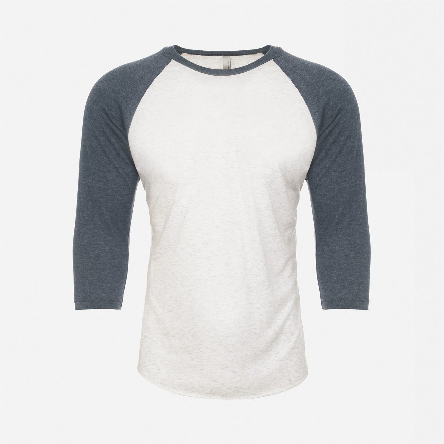 Tri-Blend 3/4 Raglan T-Shirt - Indigo / Heather White - The American Threads