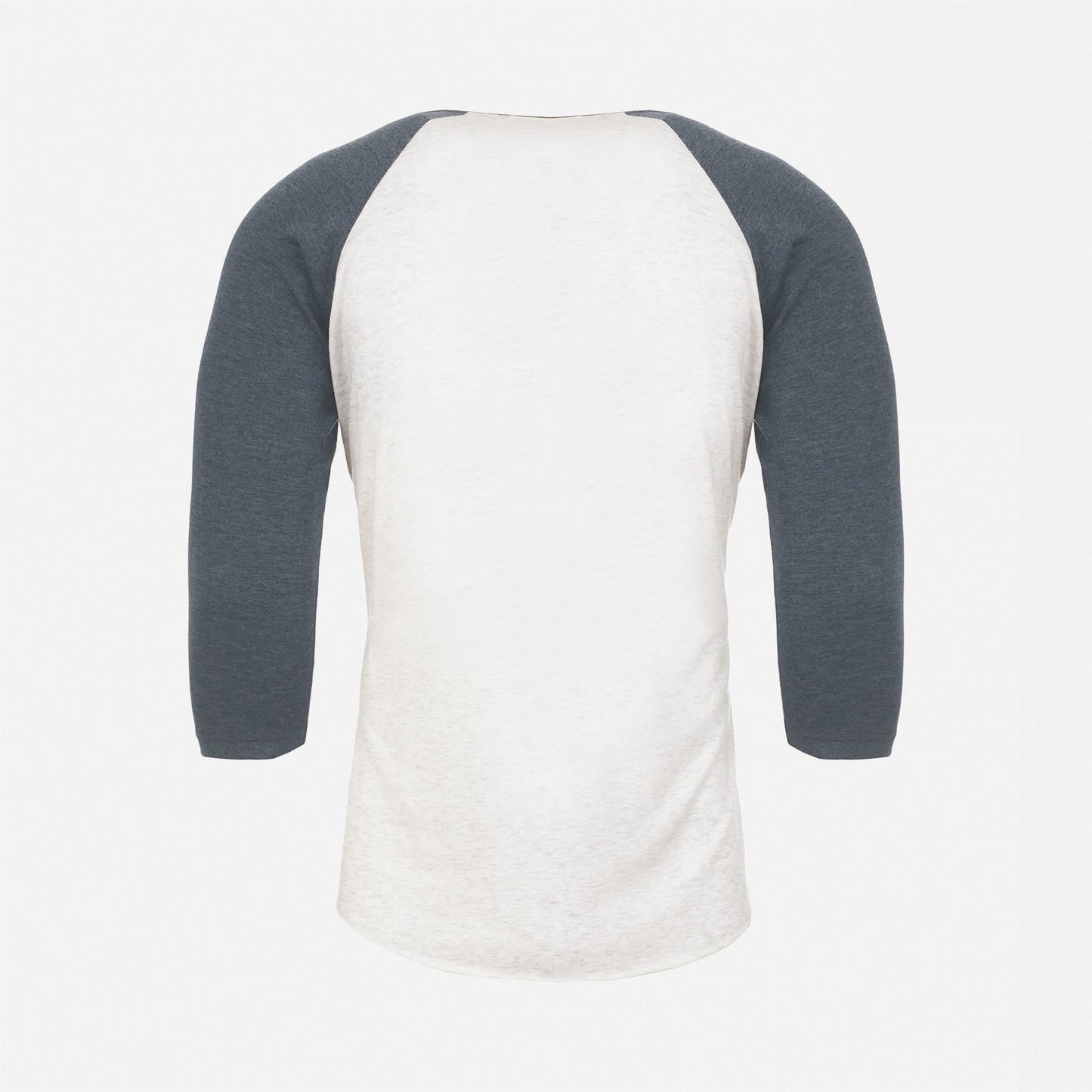 Tri-Blend 3/4 Raglan T-Shirt - Indigo / Heather White - The American Threads