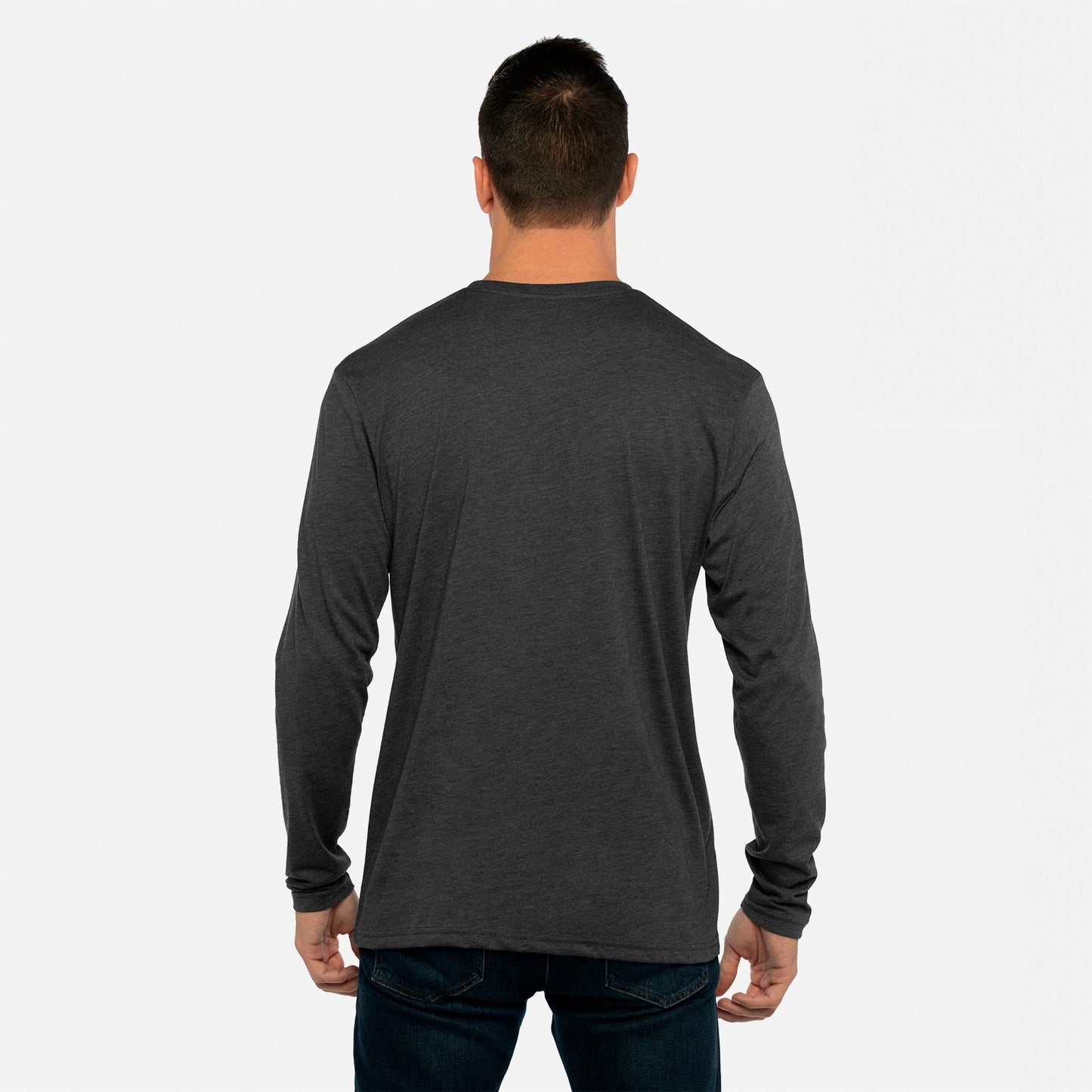 Tri-Blend Long Sleeve T-Shirt - Vintage Black - The American Threads