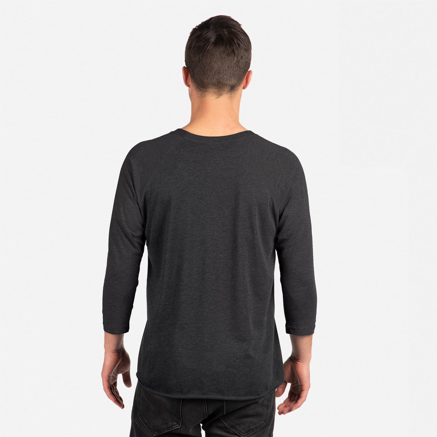 Tri-Blend 3/4 Raglan T-Shirt - Vintage Black / Vintage Black - The American Threads