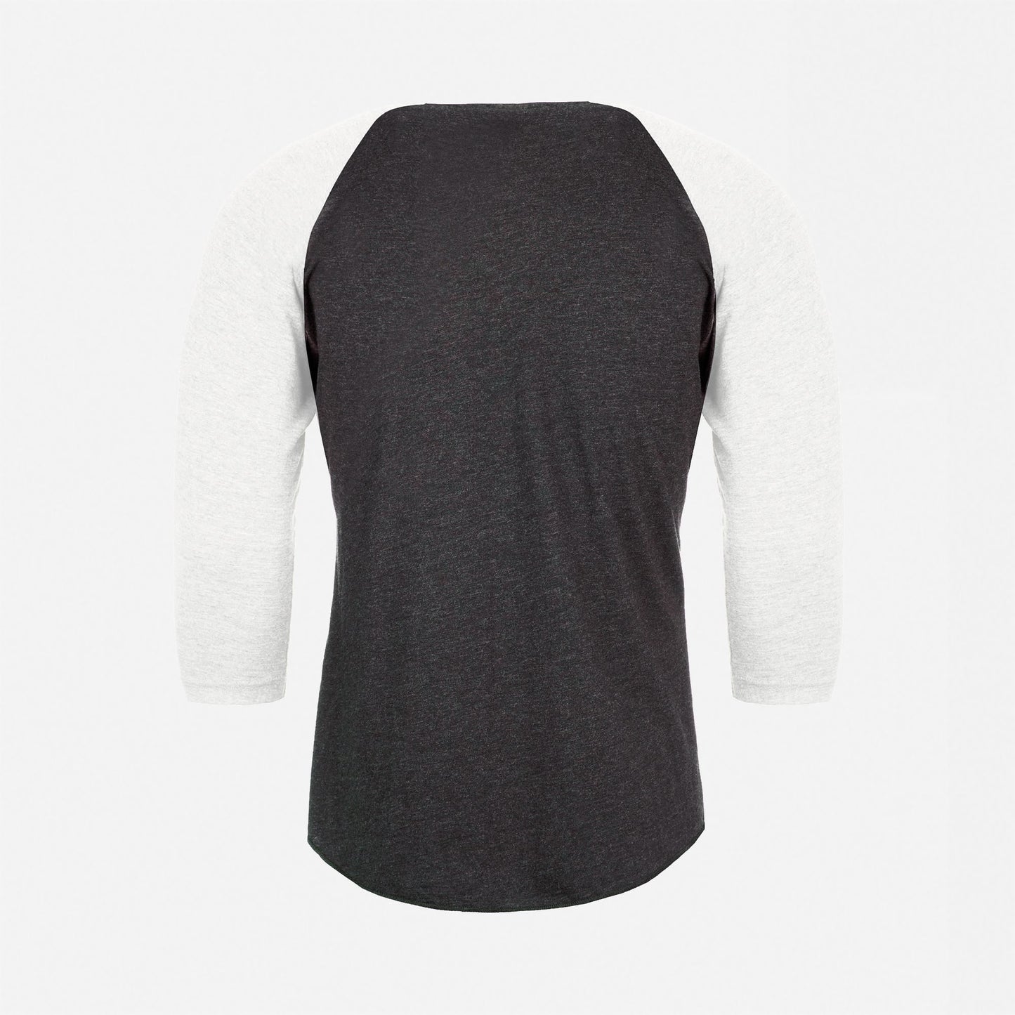 Tri-Blend 3/4 Raglan T-Shirt - Heather White / Vintage Black - The American Threads