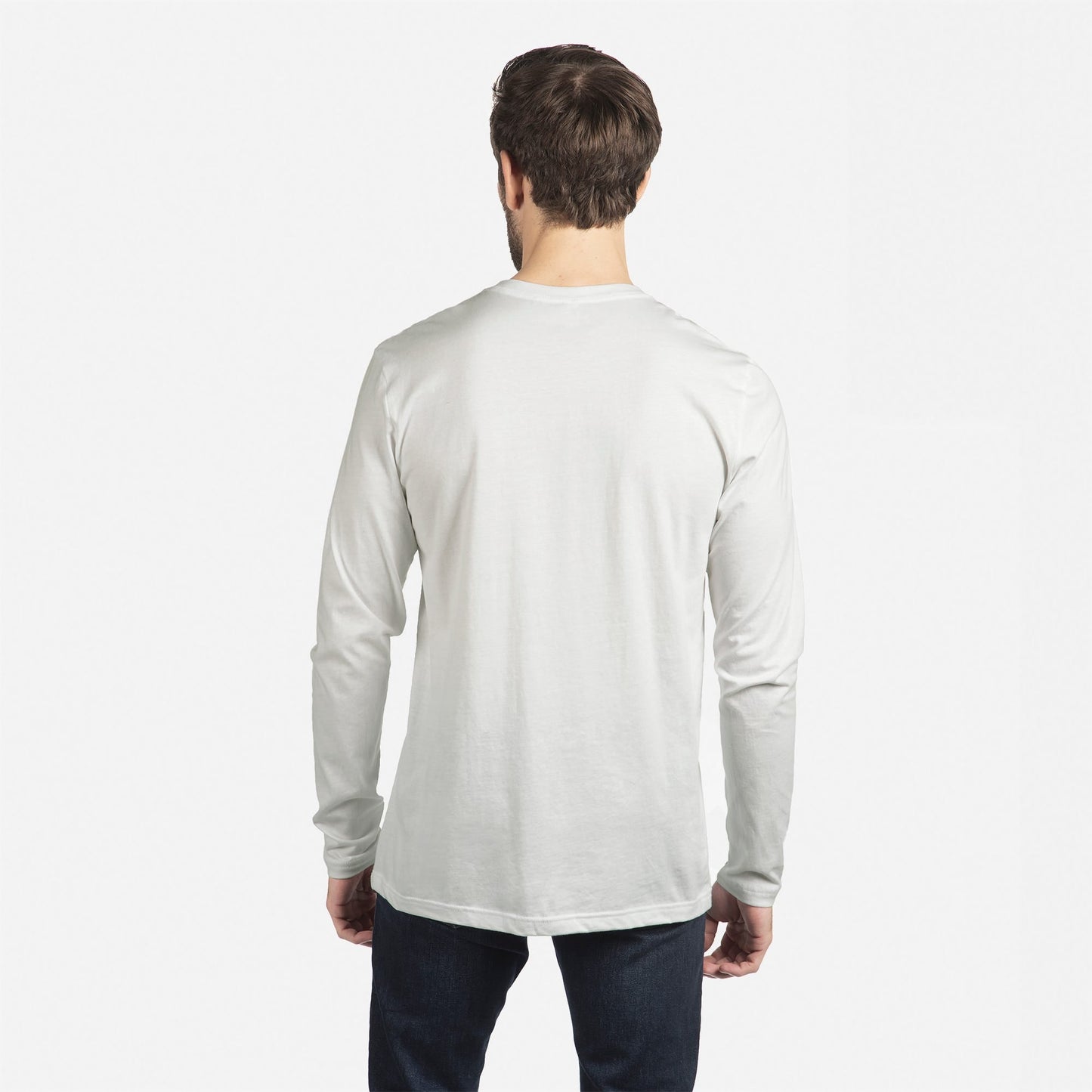 Cotton Long Sleeve T-Shirt - White - The American Threads