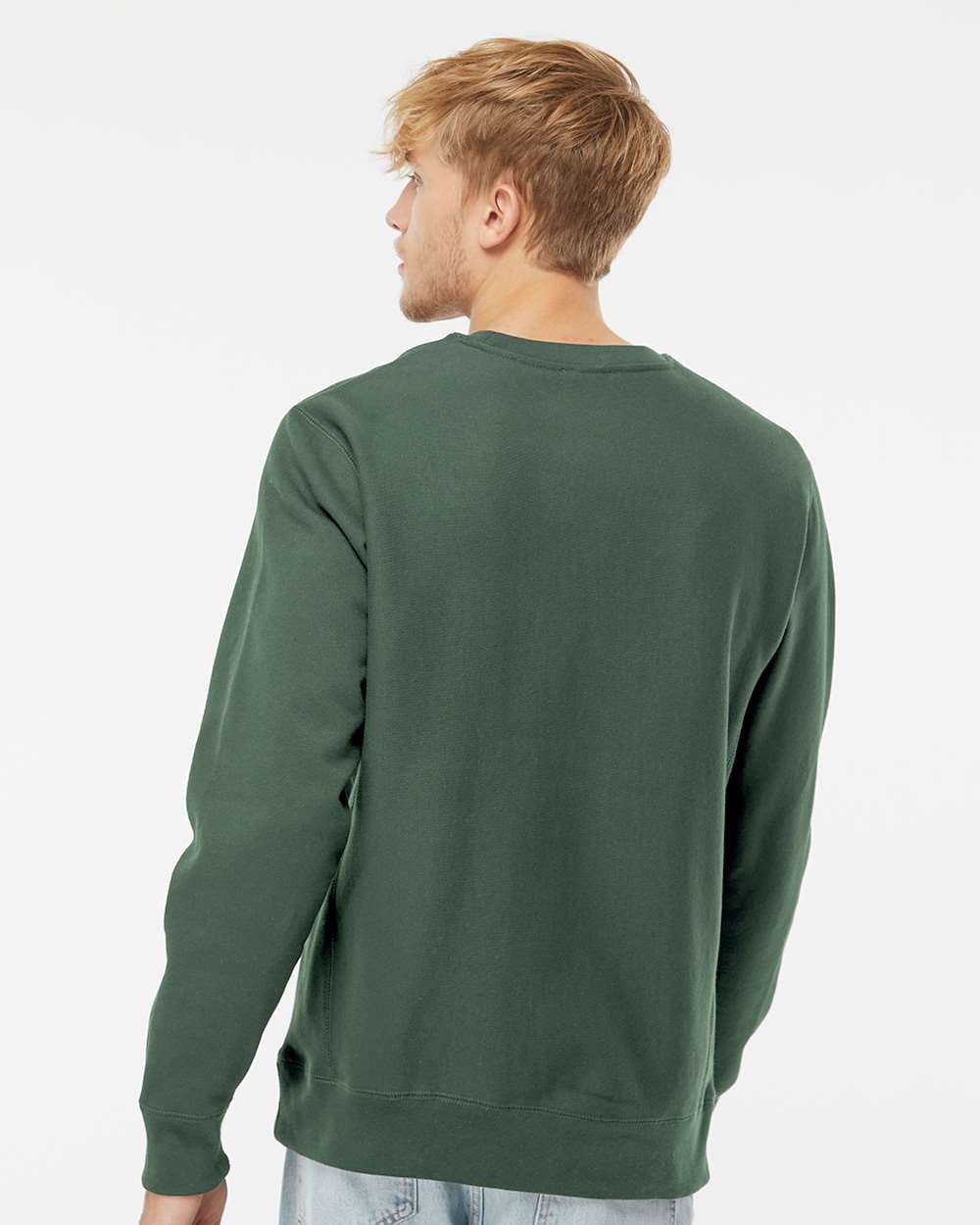 Men's Premium Heavyweight Crewneck Sweatshirt - Alpine Green - L