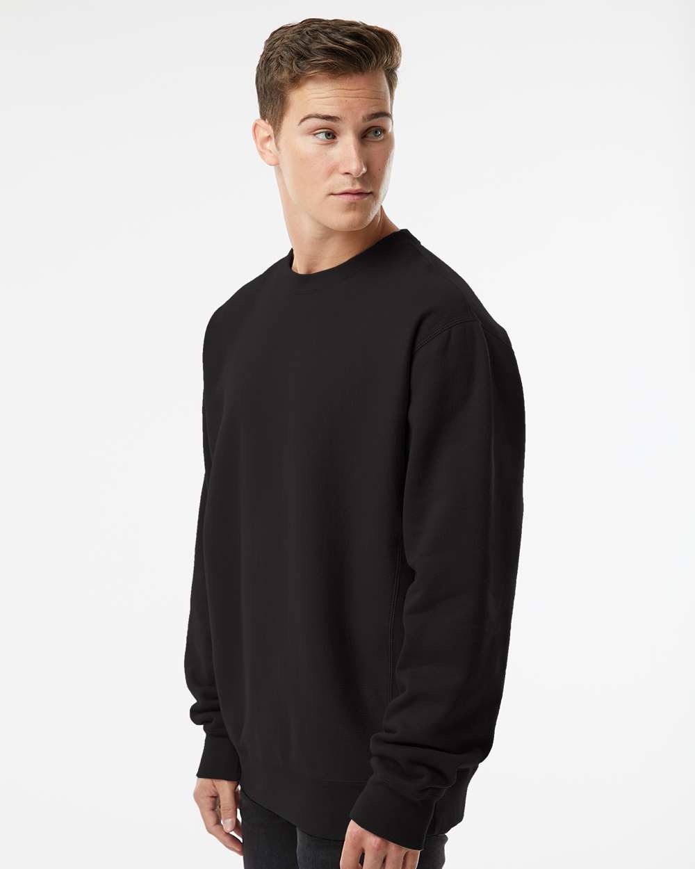 Men's Premium Heavyweight Crewneck Sweatshirt - Black - M