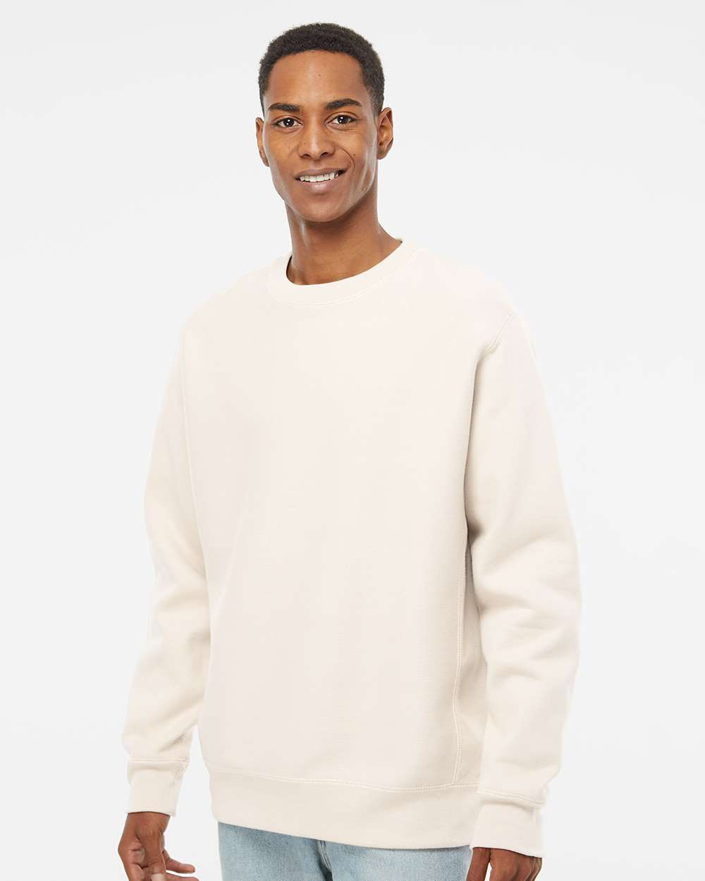 Men's Premium Heavyweight Crewneck Sweatshirt - Bone - S