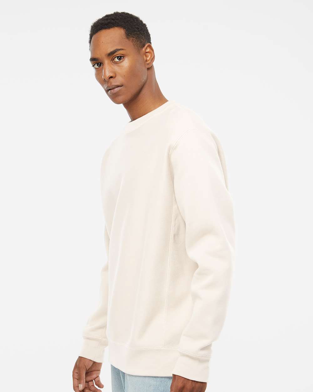 Men's Premium Heavyweight Crewneck Sweatshirt - Bone - M