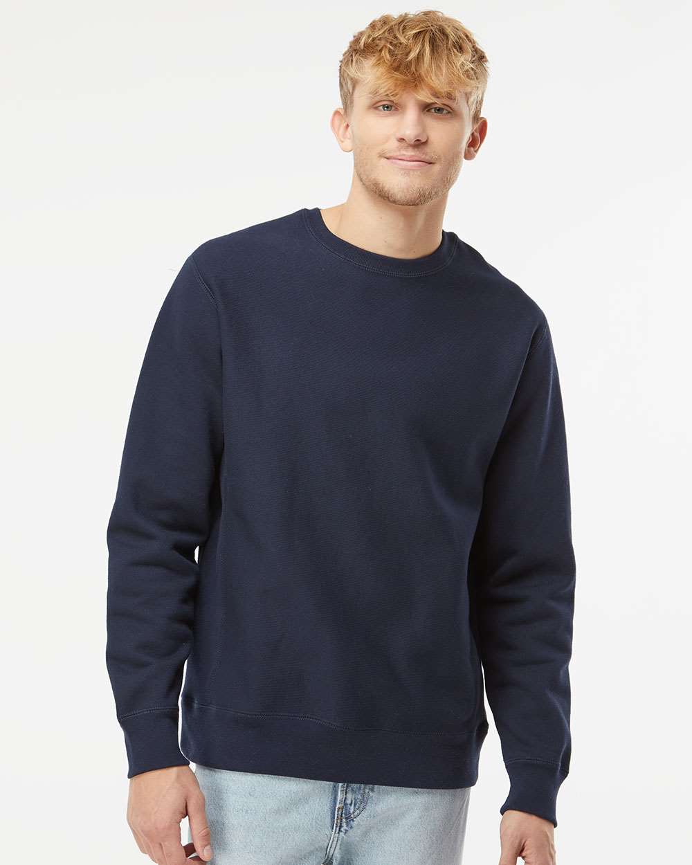 Men's Premium Heavyweight Crewneck Sweatshirt - Classic Navy - S