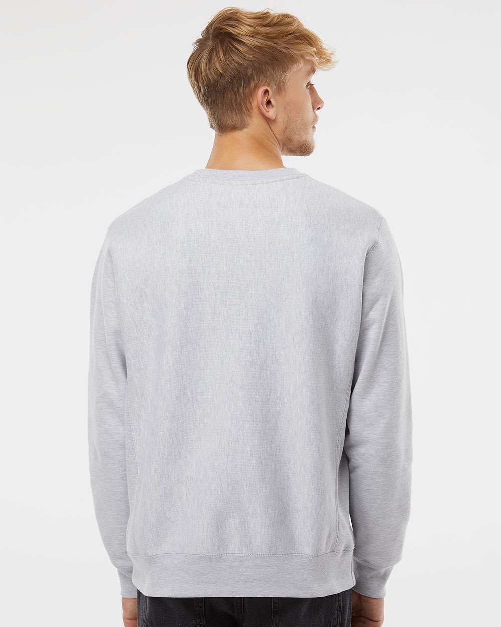 Men's Premium Heavyweight Crewneck Sweatshirt - Heather Grey - L