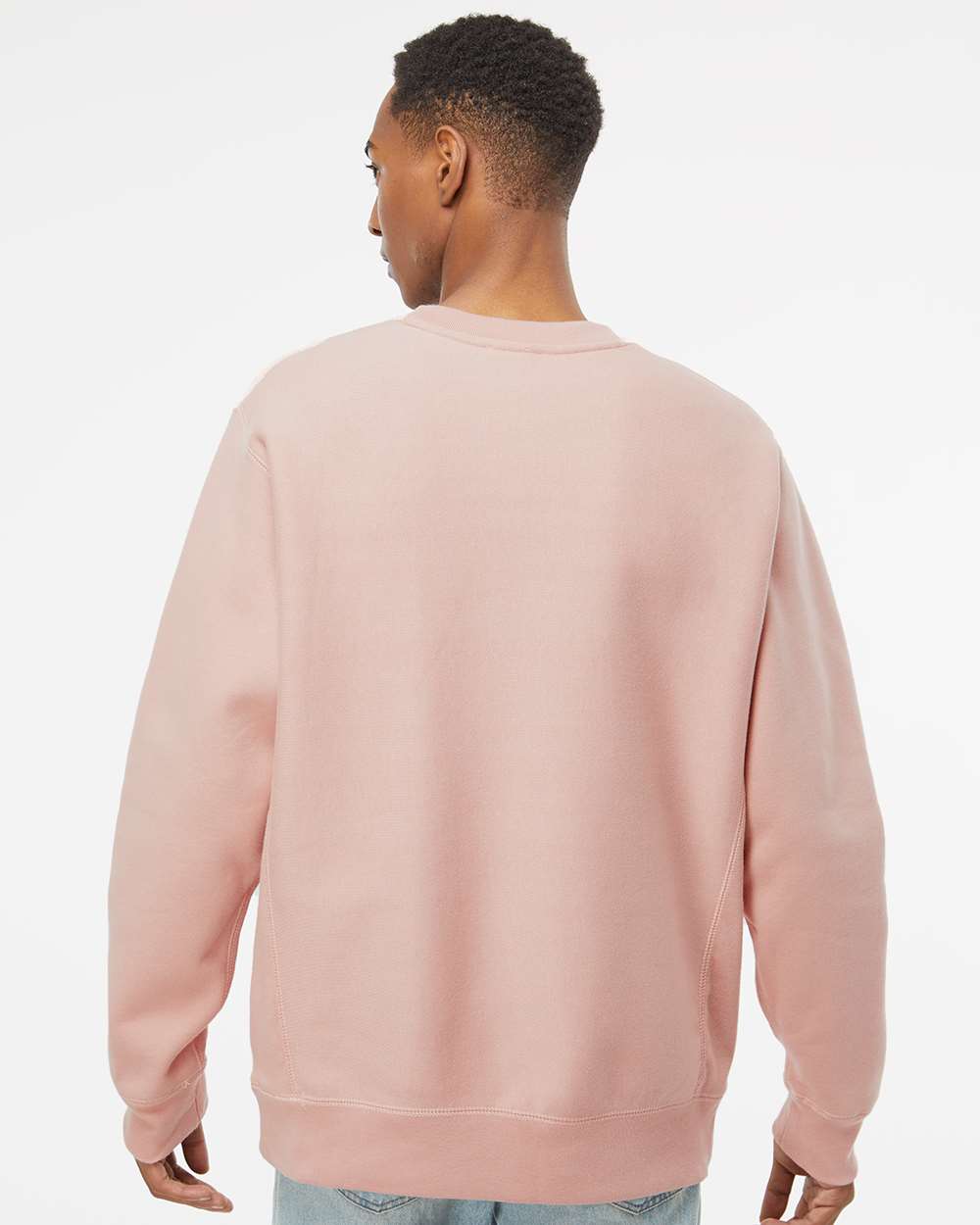 Men's Premium Heavyweight Crewneck Sweatshirt - Dusty Pink - L