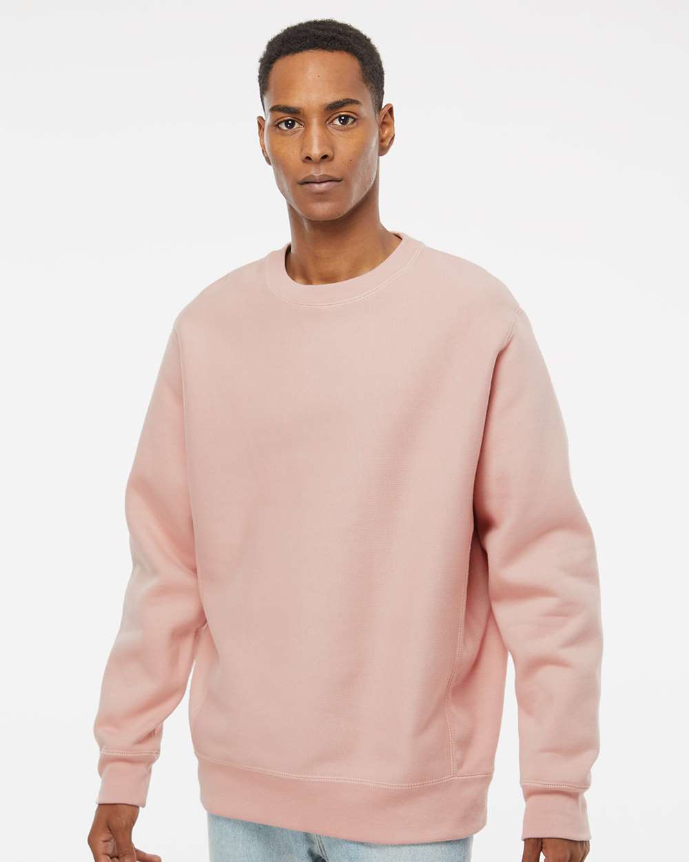 Men's Premium Heavyweight Crewneck Sweatshirt - Dusty Pink - S
