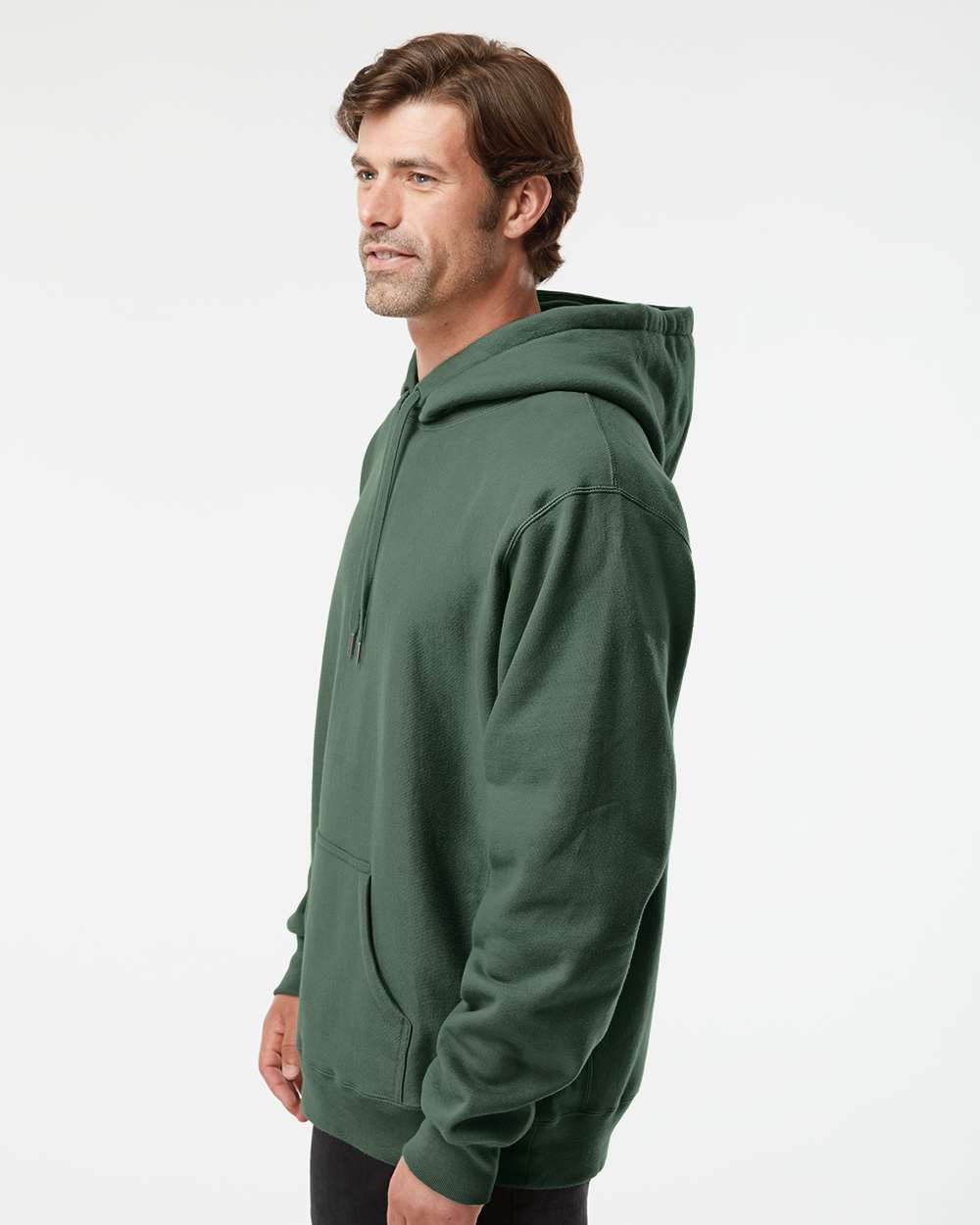 Unisex Legend Heavyweight Cross-Grain Hooded Sweatshirt - Alpine Green - S