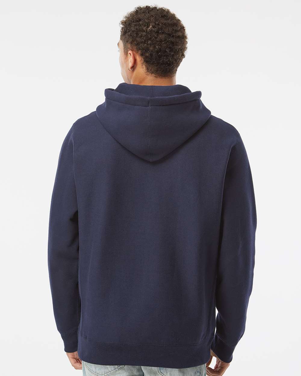 Unisex Legend Heavyweight Cross-Grain Hooded Sweatshirt - Navy - M