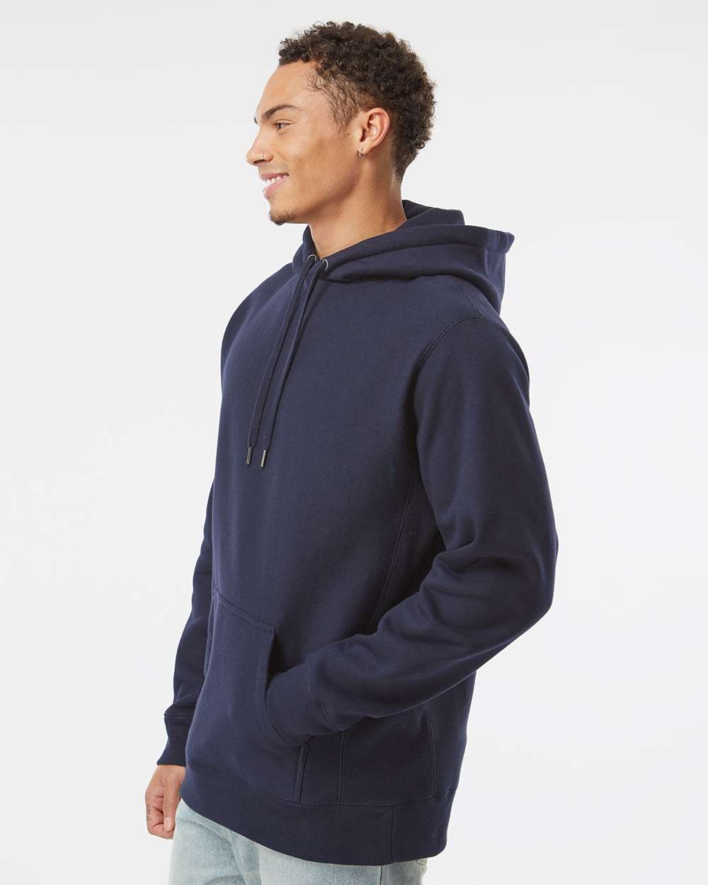 Unisex Legend Heavyweight Cross-Grain Hooded Sweatshirt - Navy - S