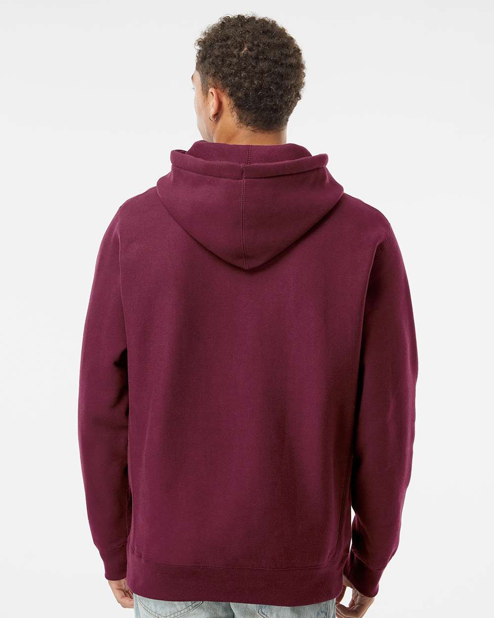 Unisex Legend Heavyweight Cross-Grain Hooded Sweatshirt - Maroon - M
