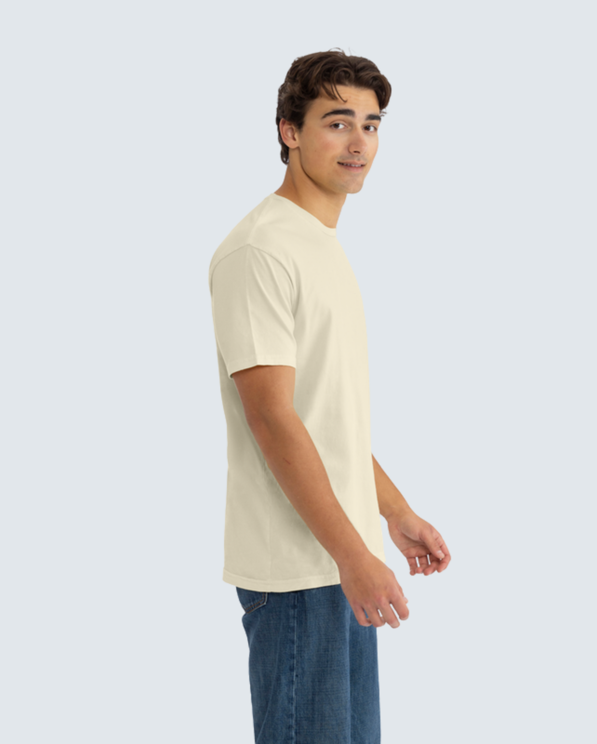Soft-Washed Classic Crew - Washed Natural