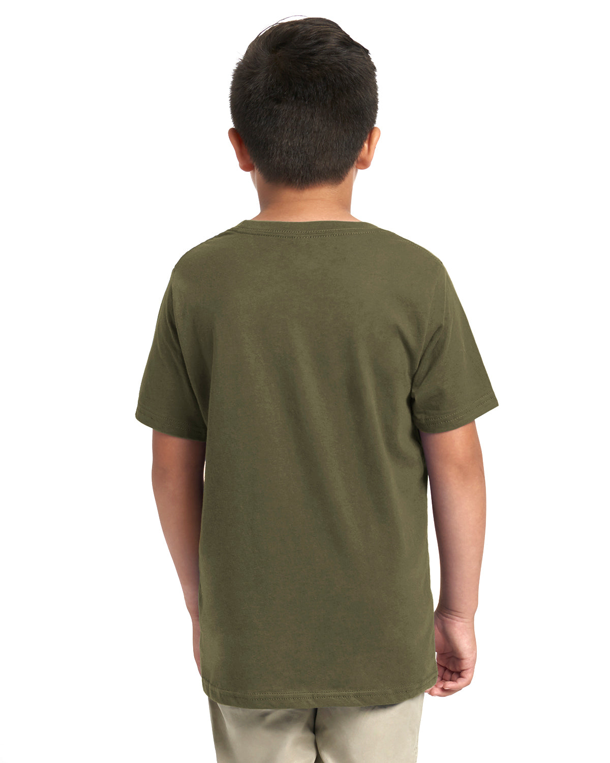 Youth Cotton T-Shirt - Military Green - The American Threads