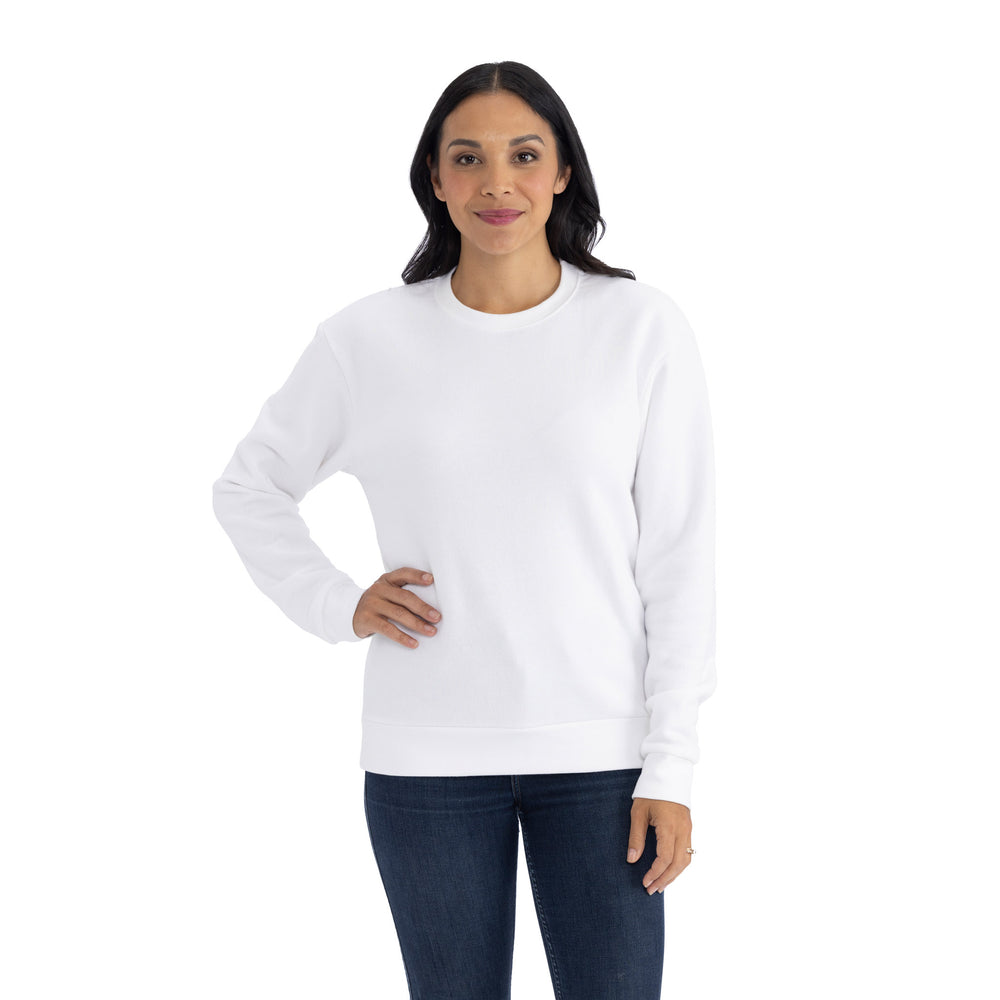 Comfy Threads Women's Fleece Sweatshirt in White