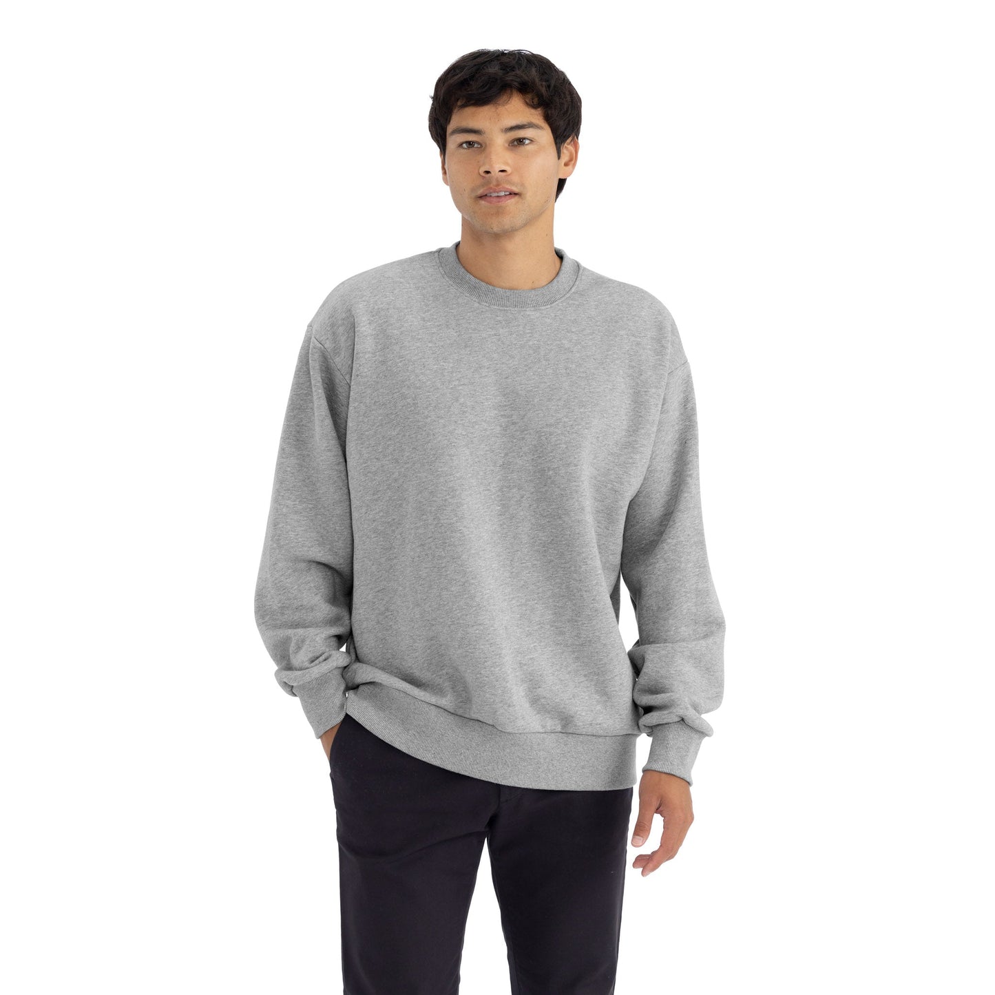 Heavyweight Sweatshirt - Heather Gray - The American Threads
