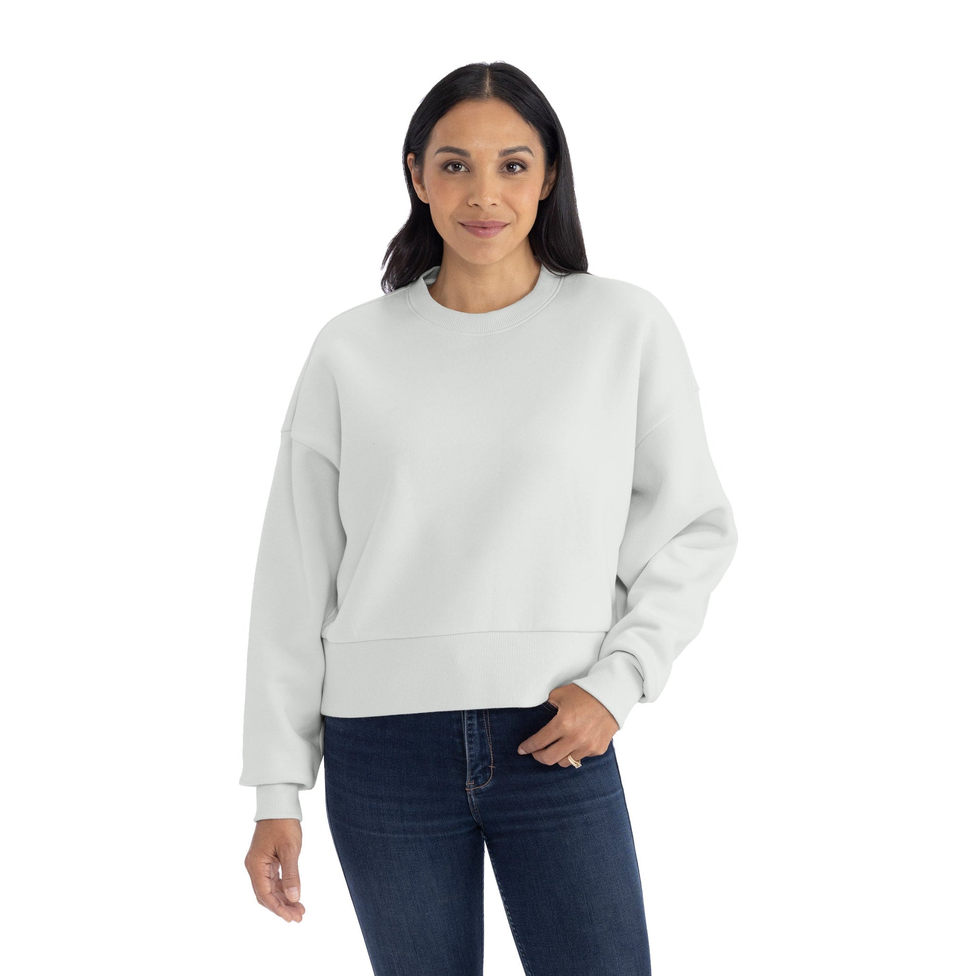 Women's Heavyweight Sweatshirt - Bone - The American Threads