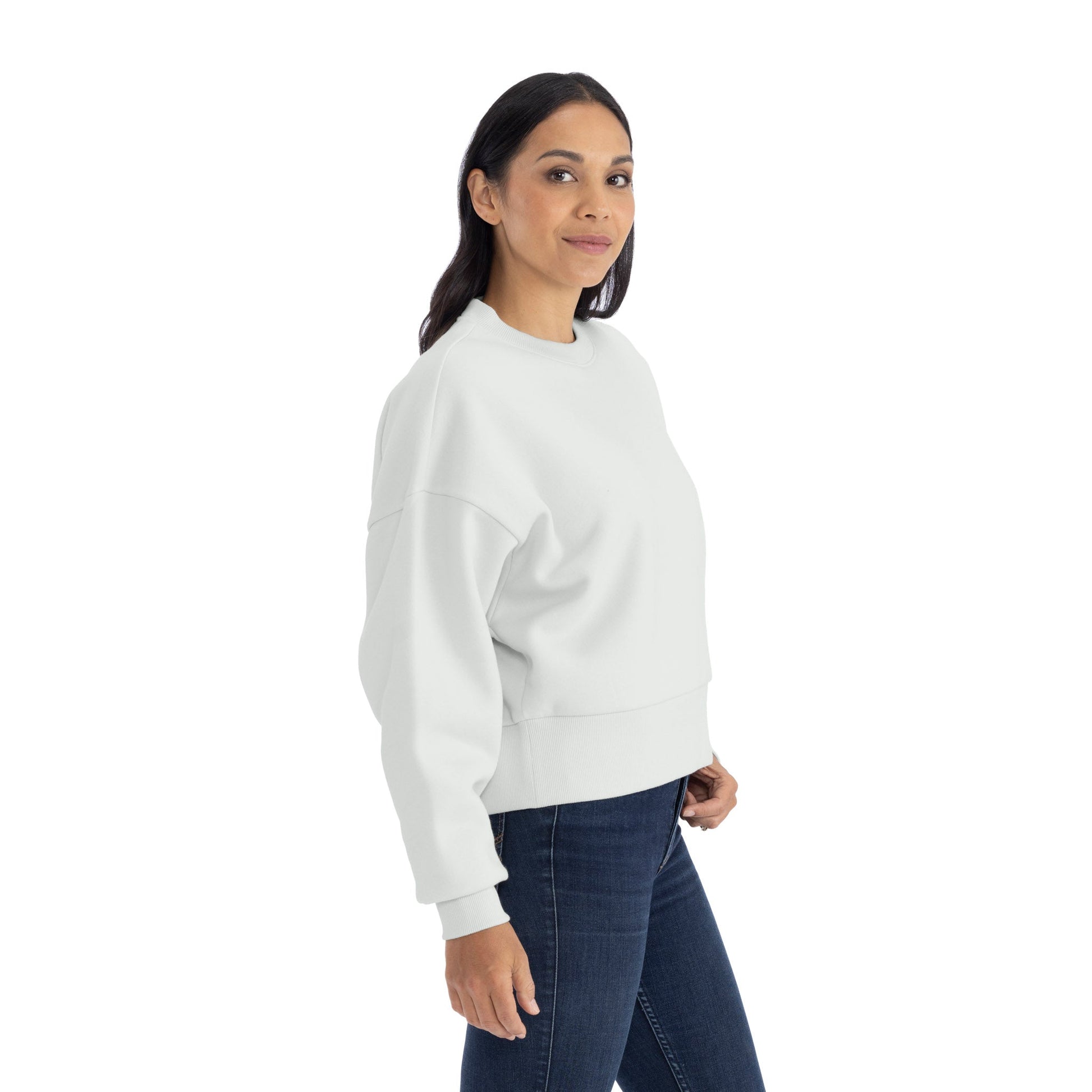 Women's Heavyweight Sweatshirt - Bone - The American Threads