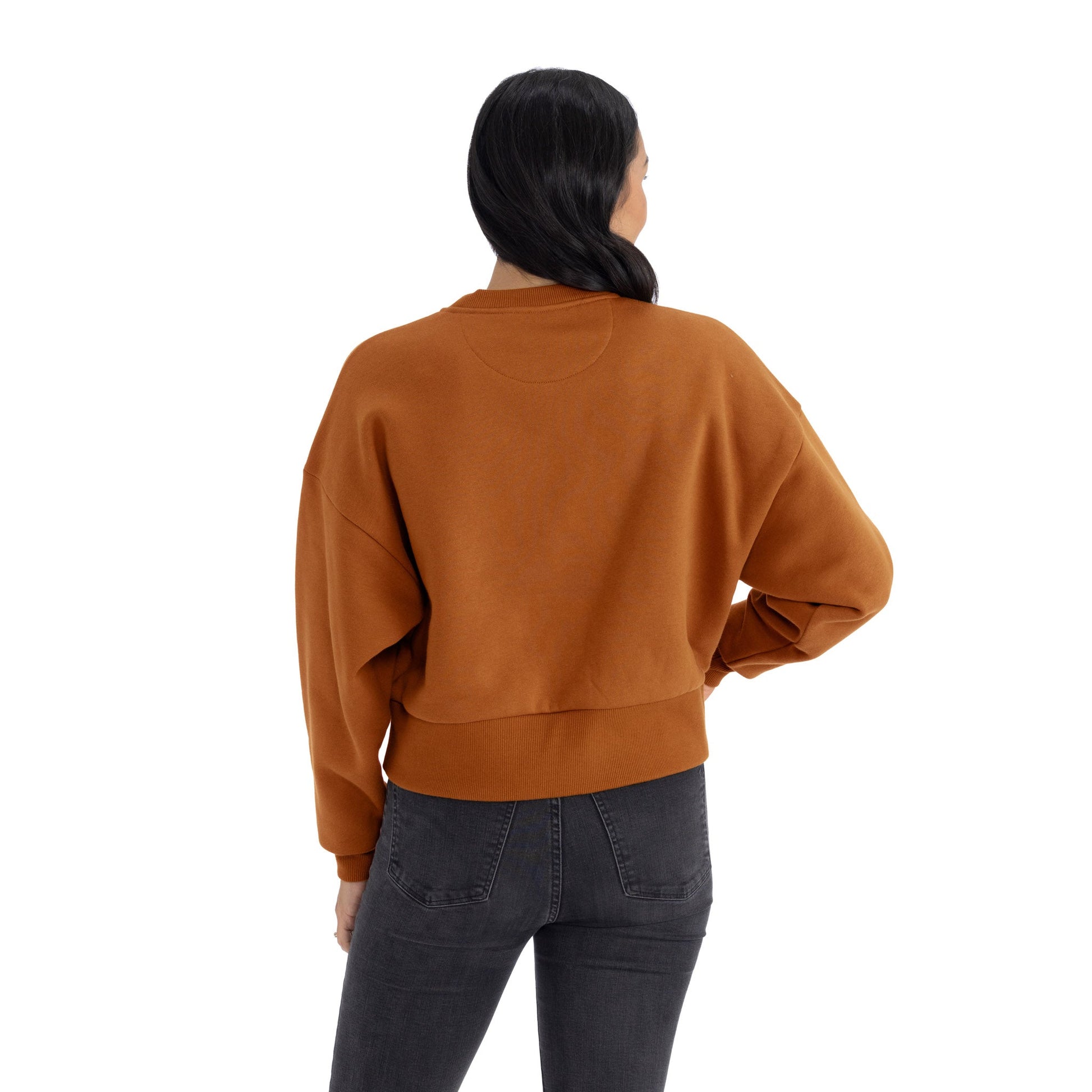 Women's Heavyweight Fleece Crewneck - Clay - Comfy Threads