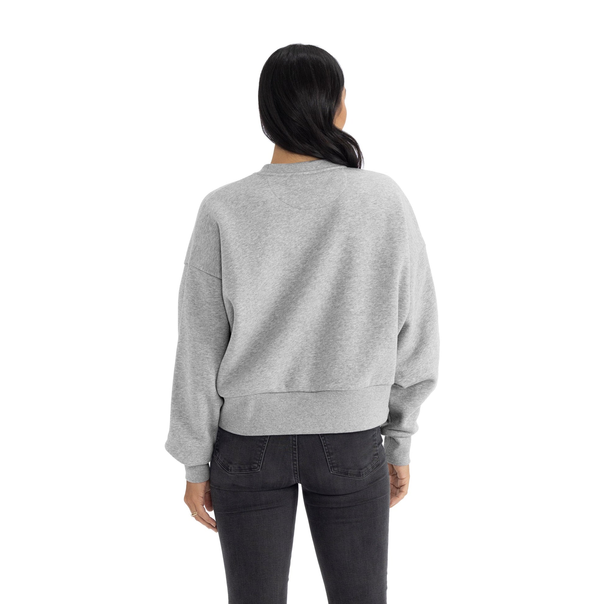 Women's Heavyweight Sweatshirt - Heather Gray - The American Threads