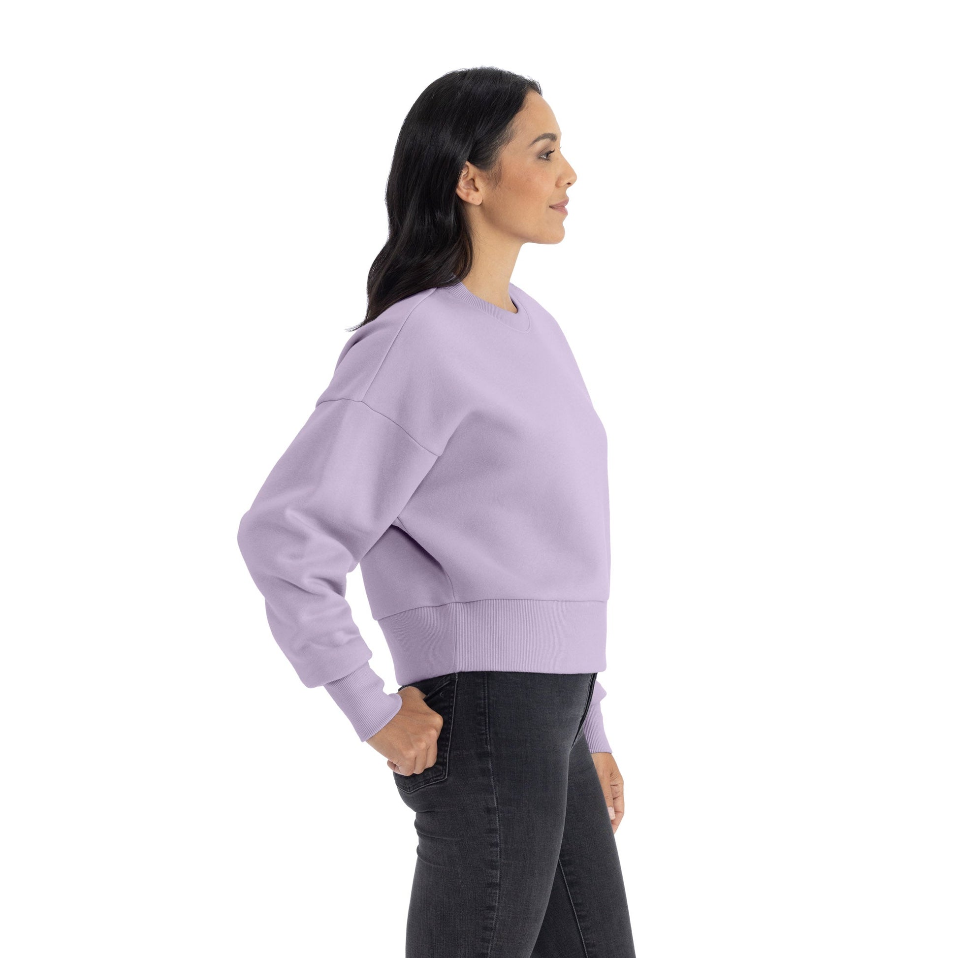 Women's Heavyweight Sweatshirt - Lavender - The American Threads