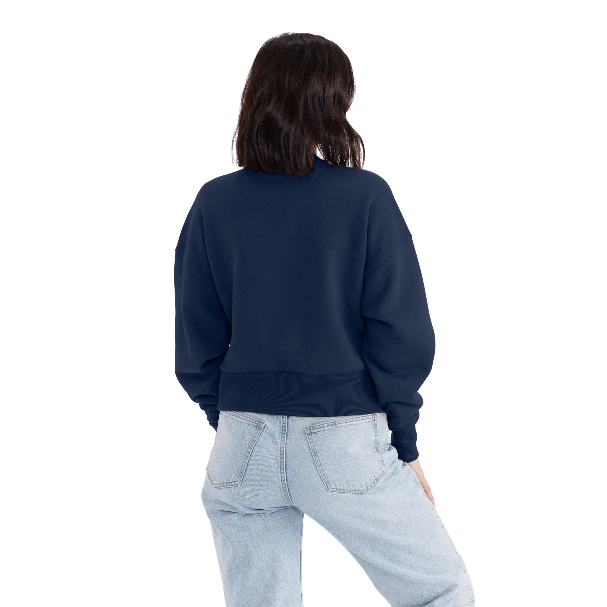 Women's Heavyweight Sweatshirt - Midnight Navy - The American Threads