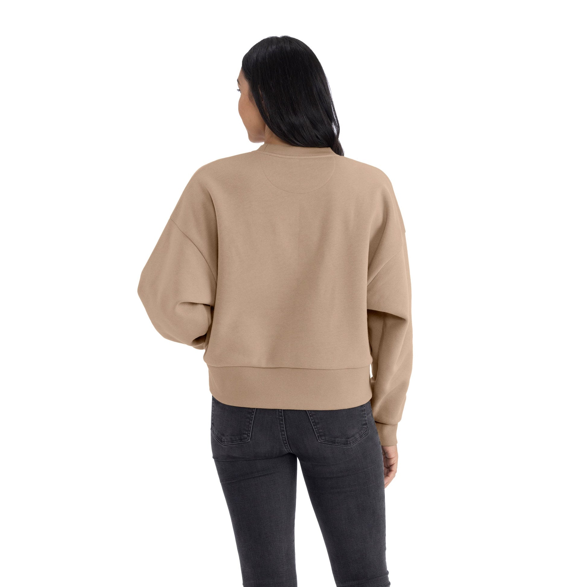Women's Heavyweight Sweatshirt - Tan - The American Threads