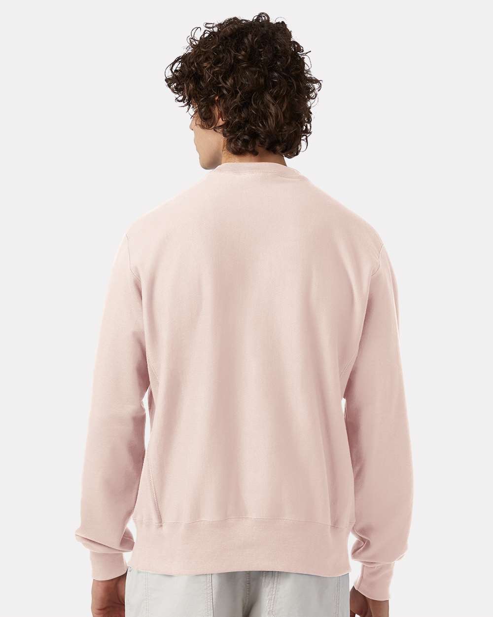 Unisex Reverse Weave® Crewneck Sweatshirt - Blush - M
