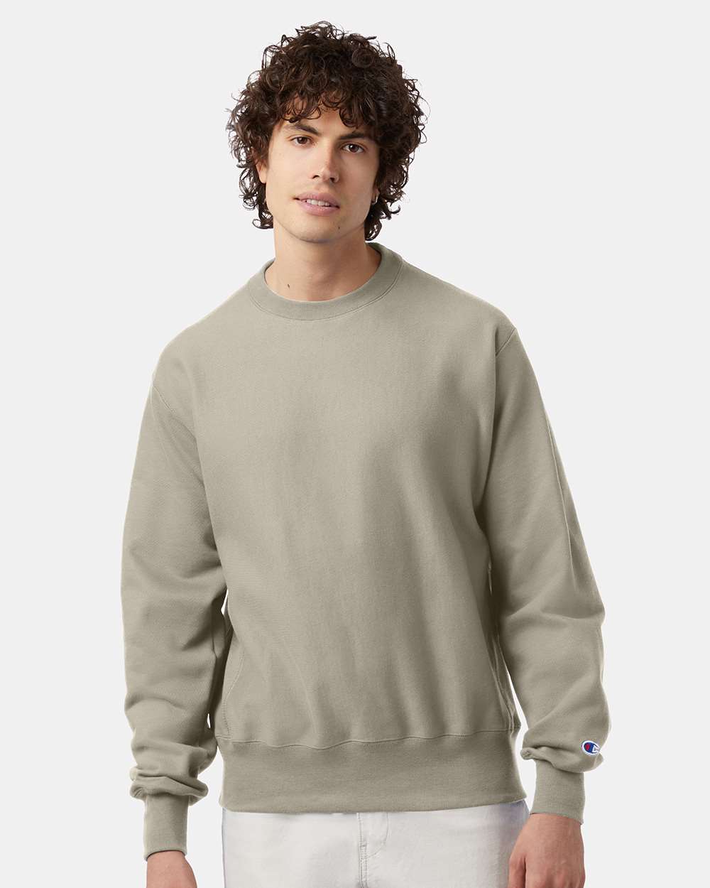 Unisex Reverse Weave® Crewneck Sweatshirt - Sand - XS