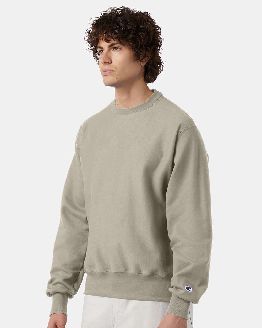 Unisex Reverse Weave® Crewneck Sweatshirt - Sand - S