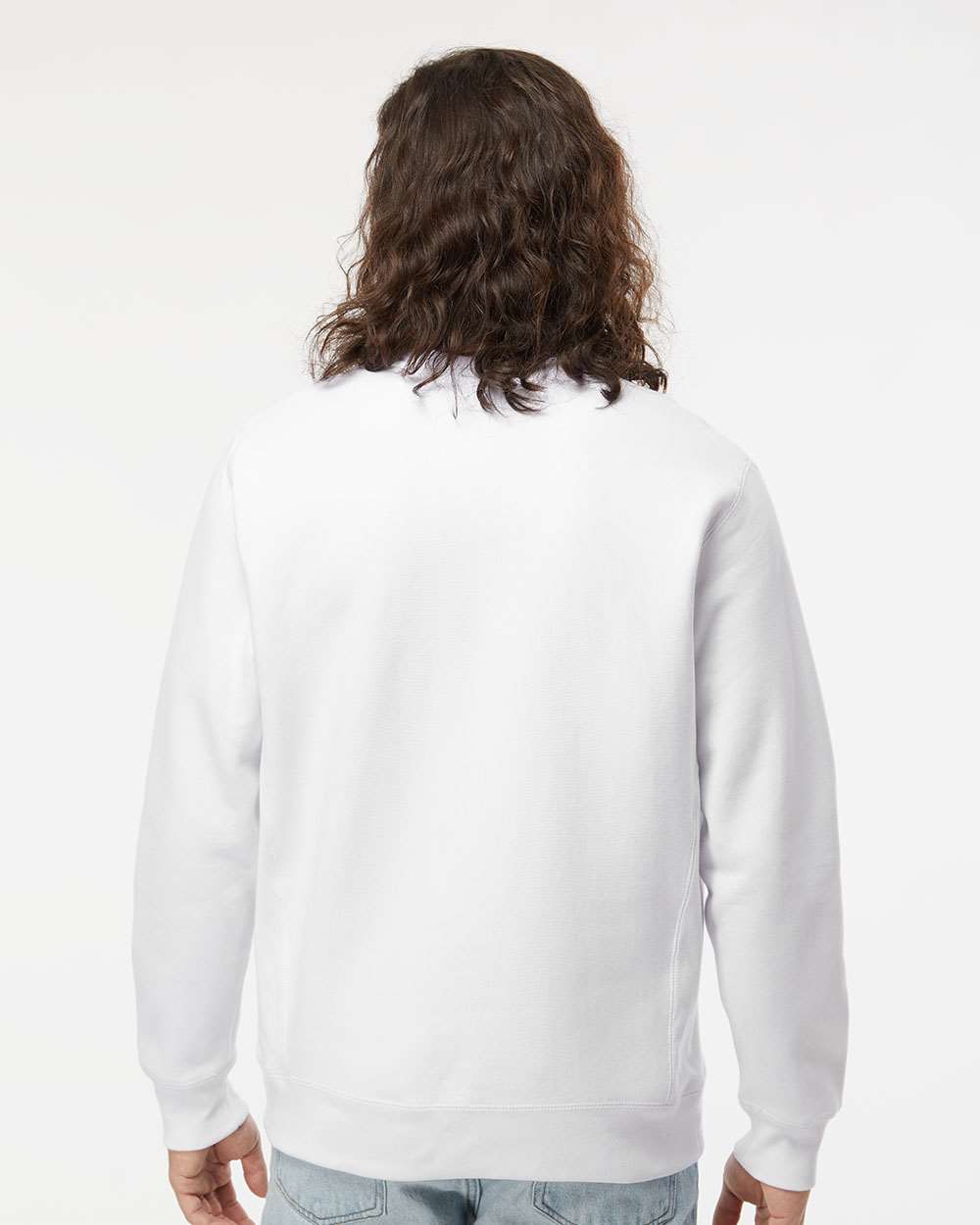Men's Premium Heavyweight Crewneck Sweatshirt - White - L