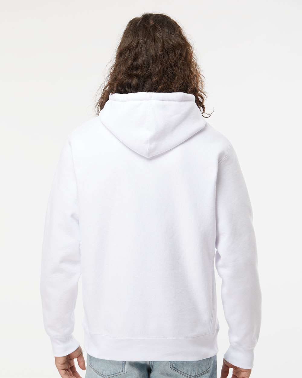 Unisex Legend Heavyweight Cross-Grain Hooded Sweatshirt - White - M